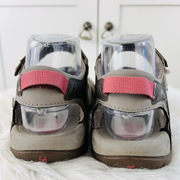 Teva Tirra Beige Strappy Multi Purpose Sandals Shocpad Hiking Outdoors - Size 6 - Picture 5 of 9